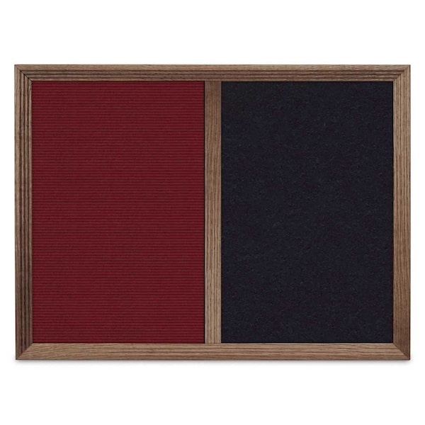 United Visual Products Enclosed Corkboard, 1 Door, 72"x36", 4" Fra, UV3418-BLACK-COBACC UV3418-BLACK-COBACC - main